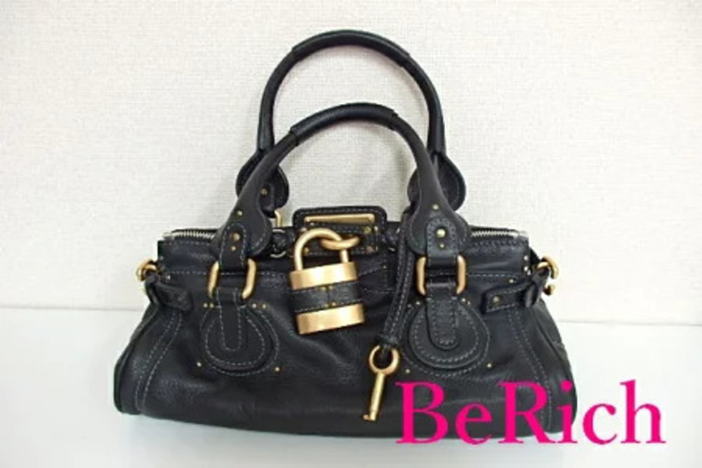 Chloe Paddington Handbag shoulder bag leather padlock cadana editors Boston